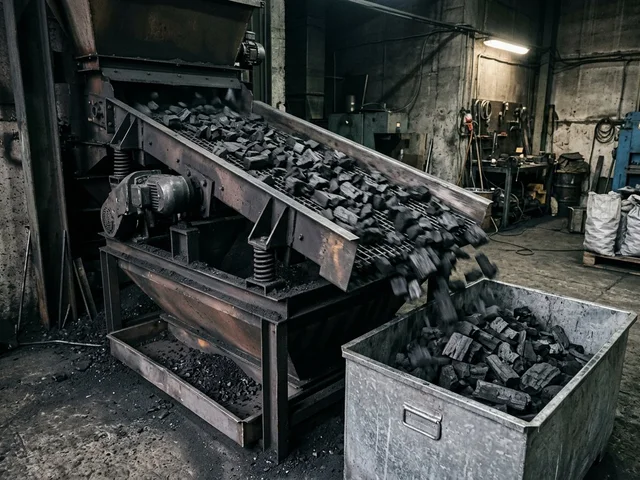 Просеивание угля от мелочи в Газопроводе